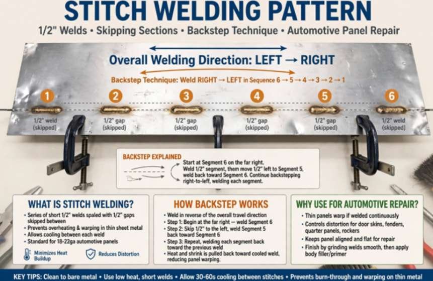 Welding Sequence That Prevents Warping