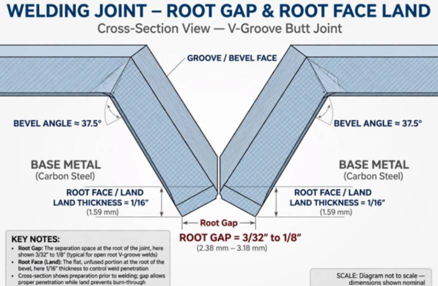 Root Gap and Root Face Explained