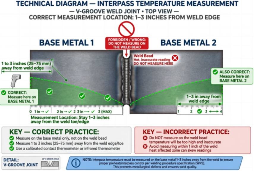 Where And How I Measure Interpass Temperature