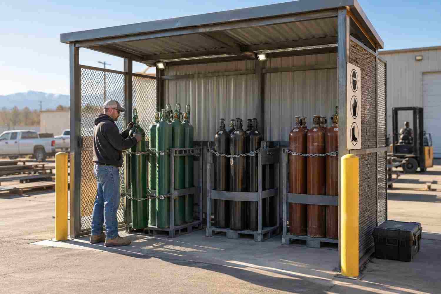 Build a Proper Cylinder Storage Area