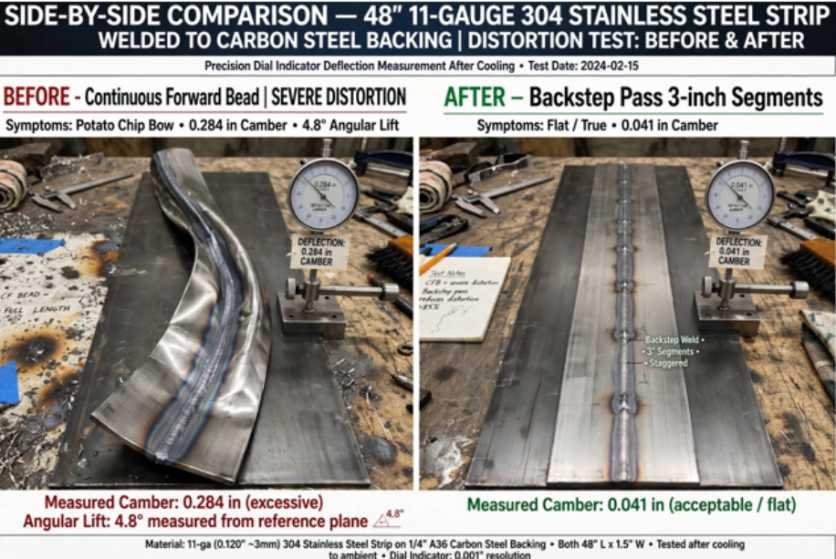 Field Test Data Continuous Run vs Backstep Pass