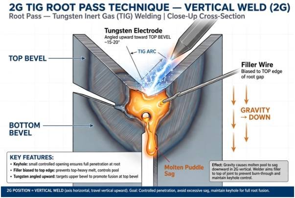 Root Pass Technique for Horizontal 2G Joints