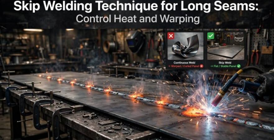 Skip Welding Technique for Long Seams: Control Heat and Warping