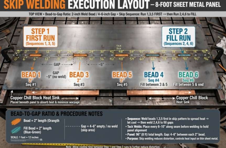 Skip Welding vs Backstep Welding Process Comparison