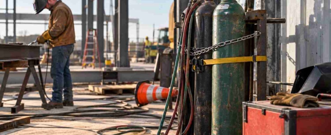 Welding Gas Cylinder Safety on Job Sites: Common Risks to Avoid